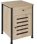 tectake Nachttisch Waterford 40x42x60,5cm Industrial Holz Hell, Eiche Sonoma