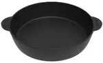ROBARI Schmorpfanne Servierpfanne aus Gusseisen 28 cm