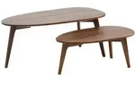 KADIMA DESIGN Design Couchtisch 2er Set Sheesham Massivholz Wohnzimmertisch...