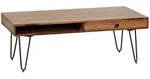 KADIMA DESIGN Couchtisch BAGLI Massiv-Holz Sheesham 110 cm breit...