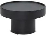 KADIMA DESIGN Couchtisch 60x60x36 cm Metall Schwarz Sofatisch Rund,...
