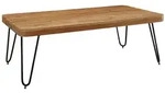 KADIMA DESIGN Couchtisch BAGLI Massiv-Holz Akazie 115 cm breit Wohnzimmer-Tisch