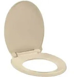vidaXL Toilettensitz mit Absenkautomatik Quick-Release Beige Oval