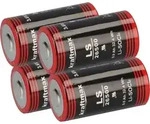 XCell 4x Kraftmax Lithium 3,6V Batterie LS26500 C Zelle 26500