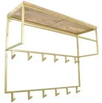 LOFT42 Jip Garderobenst&auml;nder - 12 Haken - Metall - Gold - 100x80x33