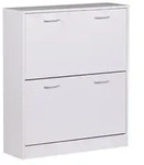 KADIMA DESIGN Schuhkipper KIEL Wei&szlig; matt 2 F&auml;cher 75 x 87 x 24 cm, Design