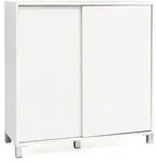 KADIMA DESIGN Schuhschrank WL5.712 Holz Wei&szlig; 100x108x37,5 cm Ablage Hoch,...