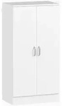 OKWISH Schuhschrank Holz Wei&szlig; 55x35x108 cm mit Soft-Close, 6 verstellbaren...