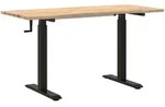 Schwarzer und nat&uuml;rlicher Schreibtisch 140 x 60 cm, Modell Orion Marine aus massivem