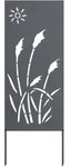 vidaXL Garten dekoratives Panel Sonstiges Anthrazit 50 x 140 cm