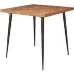 KADIMA DESIGN Esszimmertisch 80x76x80 cm Massivholz Akazie / Metall Industrial,