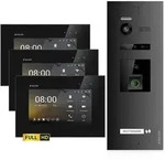 HD Video T&uuml;rsprechanlage mit Fingerprint und RFID f&uuml;r 1 Familienhaus, 3x...