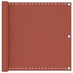 vidaXL Balkon-Sichtschutz Terracotta-Rot 90x400 cm HDPE