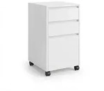 Relaxdays Rollcontainer, 3 Schubladen, H&auml;ngeregister, HxBxT: 70 x 40 x 40 cm,