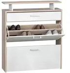 KADIMA DESIGN Schuhkipper Holz 80x95x24 cm Modern Sonoma Eiche, Design...