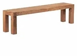 KADIMA DESIGN Esszimmer Sitzbank MUMBAI Massiv-Holz Akazie 180 x 45 x 35 cm...