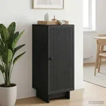 vidaXL Sideboard Schwarz 33 x 34,5 x 90 cm Holzwerkstoff