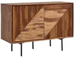 KADIMA DESIGN Sideboard 100x71x40 cm Sheesham Massivholz / Metall Anrichte,...