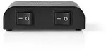 Nedis Speaker Control Switchbox - 2 port(s) - Terminal Clamps - Speaker impedance: