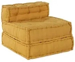 vidaXL Modulares Sofaelement Gelb 70x70x54 cm Stoff