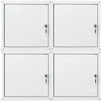 PROREGAL Mega Deal 4x Schlie&szlig;fachw&uuml;rfel Cubic XL, HxBxT 45x45x45cm, Grau,...