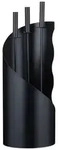 Relaxdays Kaminbesteck, modern, 4-teilige Kamingarnitur mit Sch&uuml;rhaken,