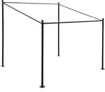 Mendler Pergola-Gestell HWC-A22, Anbaupergola Garten Pavillon...