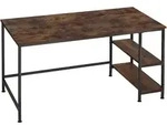 tectake Computer-Schreibtisch Canton 120x60x75,5cm Industrial Holz Dunkel, Rustikal