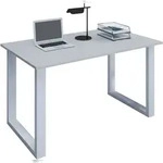 VCM Schreibtisch Lona Wei&szlig; / Grau H. 76 x B. 140 x T. 80 cm