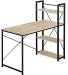 tectake Computer-Schreibtisch Hershey 122x61x120cm Industrial Holz Hell, Eiche
