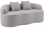 MODFU Zweisitzer-Sofa mit Wellenform, Schaumstoff- und Federkernpolsterung,...