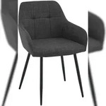 CLP Esszimmerstuhl Fergus Stoff Stoff HBT: 85x57x60 cm anthrazit