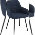 CLP Esszimmerstuhl Fergus Stoff Stoff HBT: 85x57x60 cm dunkelblau
