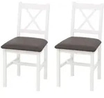 Mendler 2er-Set Esszimmerstuhl HWC-F77, Lehnstuhl K&uuml;chenstuhl Stuhl,...