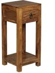 KADIMA DESIGN Beistelltisch MUMBAI Massiv-Holz Sheesham 68cm hoch...