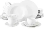 Seltmann Weiden Rondo Liane wei&szlig; Kombiservice 30-teilig 1 Bundle