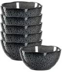 Leonardo MATERA Keramikschale klein 12 cm anthrazit 6er Set