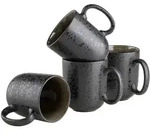 M&Auml;SER Kaffeebecher 465 ml, 4-er Set, SCHWARZ/GRAU, postsicher, Serie NIARA