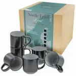 CreaTable Nordic Fjord Frost Kaffeebecher 6-tlg Steinzeug