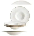 M&Auml;SER Gourmetteller 26 cm, 4-tlg. braun, postsicher Set, PINTAR Brauner Rand,...