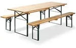 Feros Faltbare Bierganitur mit Tische 70 cm - Brauereiqualit&auml;t
