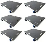 PROREGAL Mega Deal 6x Profi Transportroller HERCULES 80x60cm Traglast 800kg 4