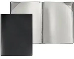 Veloflex Sichtmappe Diamond, A4, schwarz, 4 Sichttaschen, mit Verschlusslasche
