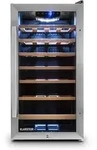 Klarstein Vinamour 26 Uno Weink&uuml;hlschrank 26 Flaschen 88 Liter Edelstahl LED