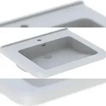Geberit Waschtisch Renova Comfort unterfhb. m Hahnloch m &Uuml;L 650x550mm wei&szlig;