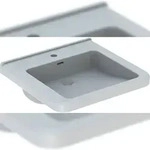 Geberit Waschtisch Renova Comfort unterfhb. m Hahnloch m &Uuml;L 550x525mm wei&szlig;