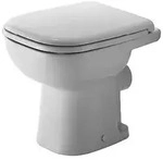 D-CODE Stand-WC tief, 350 x 480 mm, Abgang waagerecht wei&szlig;