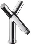 AXOR Starck Zweigriff-Waschtischmischer 80 mit Zugstangen-Ablaufgarnitur hansgrohe