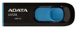 ADATA DashDrive UV128 USB-Flash-Laufwerk 64 GB USB 3.0, Schwarz, Blau