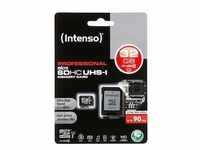 Intenso microSDHC Speicherkarte Pro 32 GB Class10 UHS-1